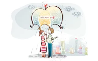 漫步蒙蒙细雨中