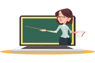 卡通老师简笔少儿兴趣班