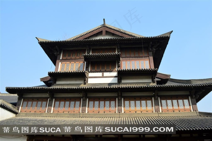 美丽庄严的淹城古建筑