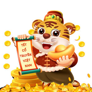 设计老虎新年装饰素材