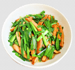 韭菜香干免扣素材