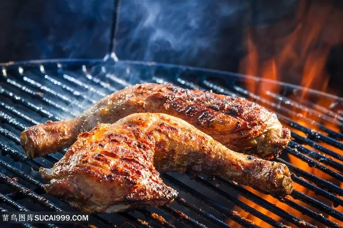 烧烤鸡腿图片