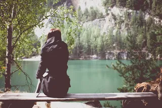 非主流伤感美女背影图片