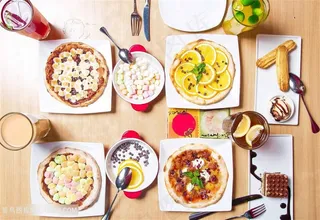 精致4人甜点披萨下午茶