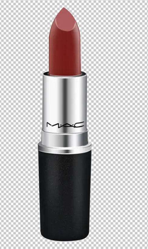 化妆品素材红色mac品牌口红psd模版下载
