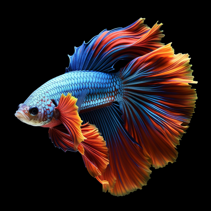 斗鱼观赏鱼细节特写摄影图(3072x3072)