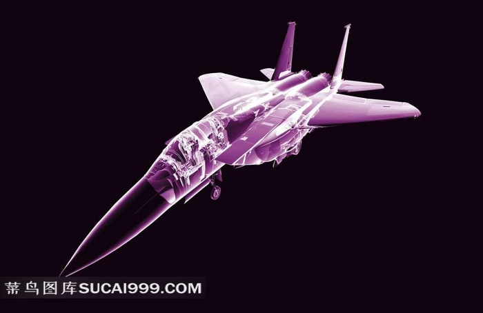 鹰式战斗机紫色外形图