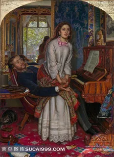 世界著名油画传授钢琴