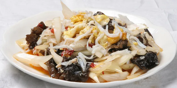 11 剁椒银鱼炒鸡蛋 汇源饺子城