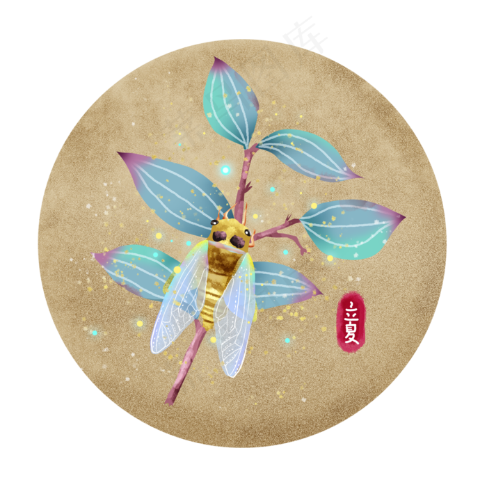 立夏节气免抠图片 