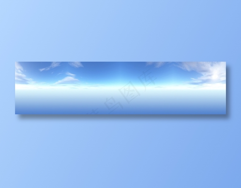 蓝色天空中的白云