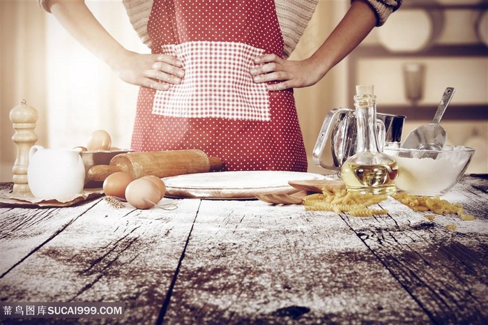 和面的厨师高清