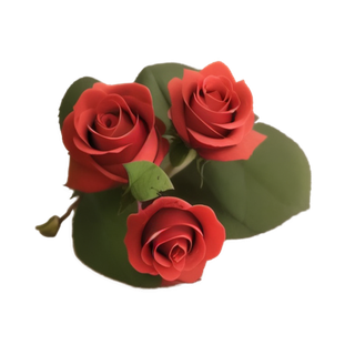 三朵玫瑰花免扣素材