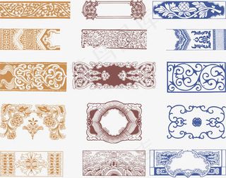 中国风边框矢量