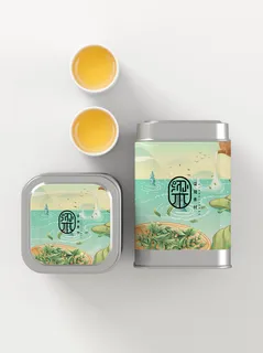 国风高档茶叶包装盒袋罐瓶LOGO标贴展示VI智能贴图样机PSD素材 国风高档茶叶包装盒袋罐瓶LOGO标贴展示VI智能贴图样机PSD素材