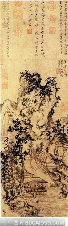 溪亭秋色图