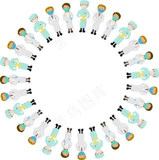 护士节卡通医护人员图片