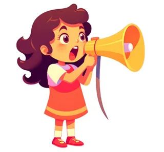 拿着喇叭吆喝的人免抠