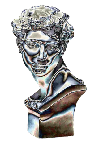 金属雕像免抠图