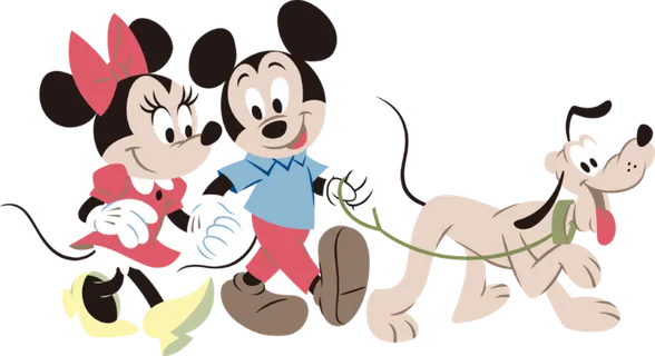 米奇和米妮放狗