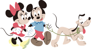 米奇和米妮放狗