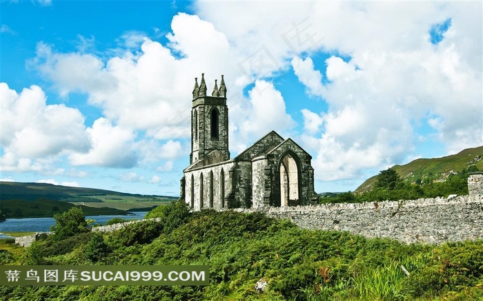 爱尔兰多尼戈尔教会古建筑