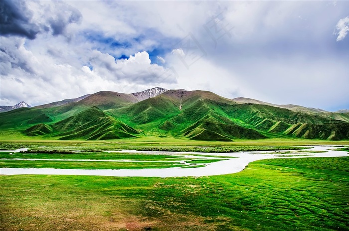 新疆巴音布鲁克风景高清素材