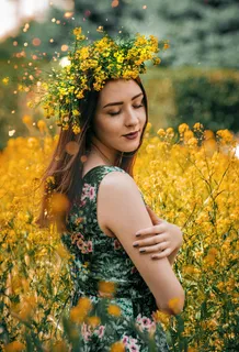 花海甜美美女写真