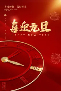 2023年元旦海报 2023年元旦海报