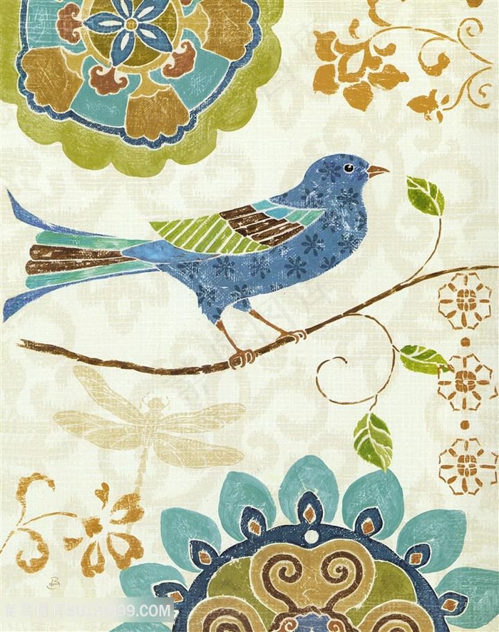 欧式花鸟装饰画
