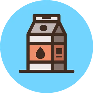 卡通牛奶素材图标