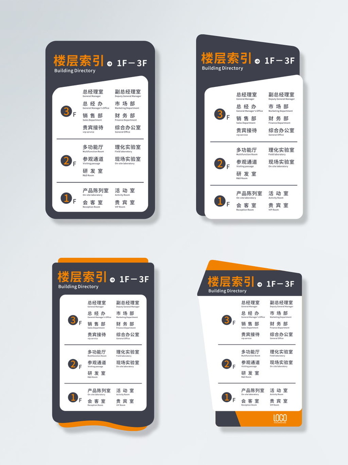 导视牌制作cdr矢量模版下载