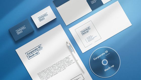 设计办公室品牌标志样机素材