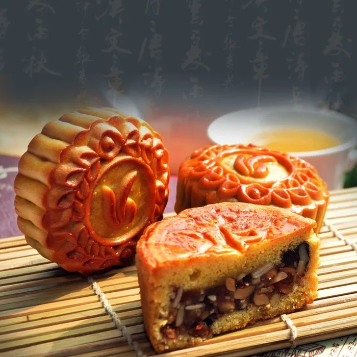 中秋月饼 展板5psd模版下载
