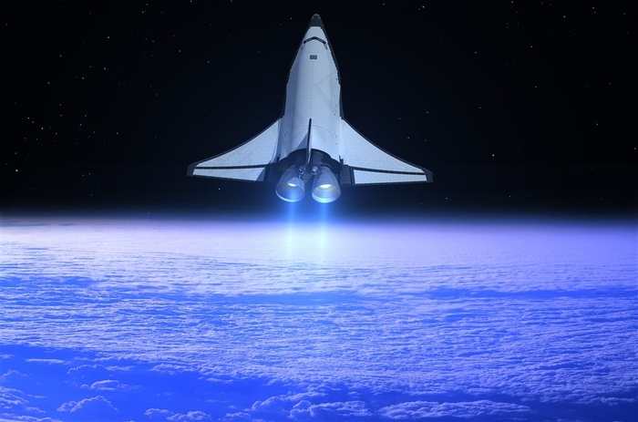 太空飞船与宇宙景色图片