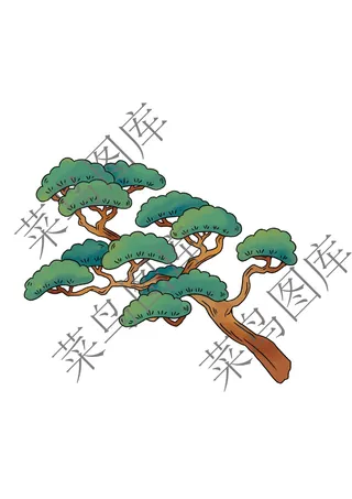 树枝卡通图
