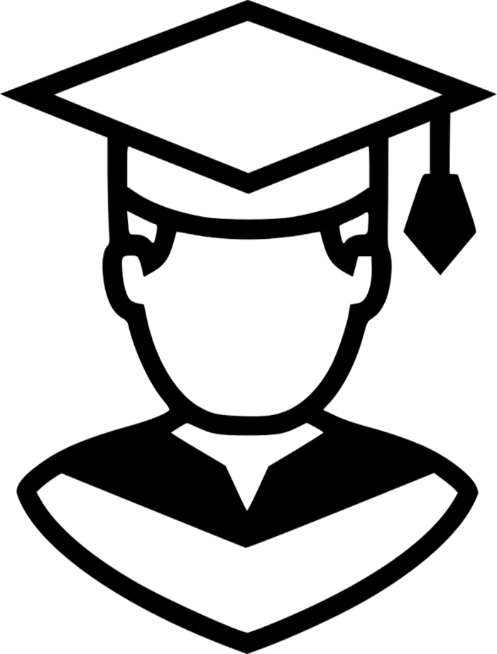 学生线条毕业生卡通少儿兴趣班