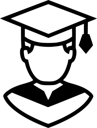 学生线条毕业生卡通少儿兴趣班