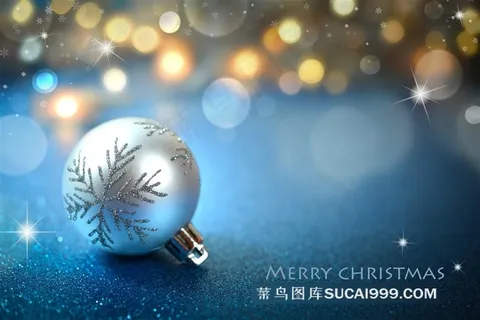 蓝色斑驳光斑圣诞节海报高清图 蓝色斑驳光斑圣诞节海报高清图