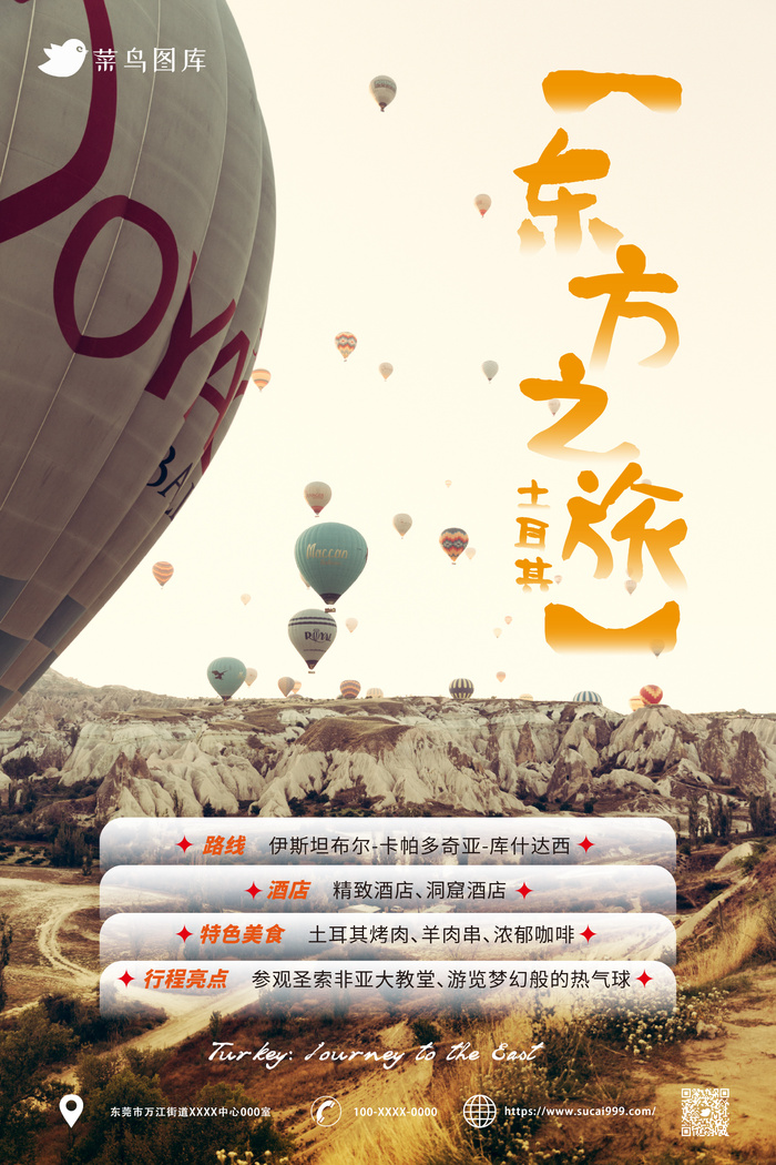 土耳其*旅游旅行社宣传海报ai矢量模版下载