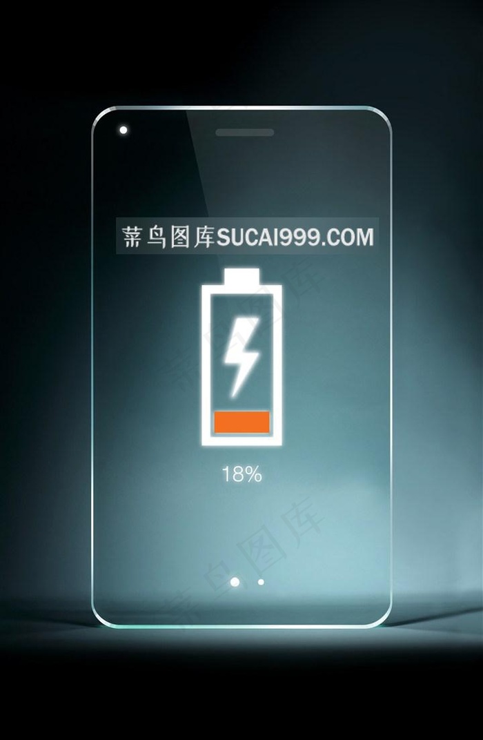 电量不足的屏保显示