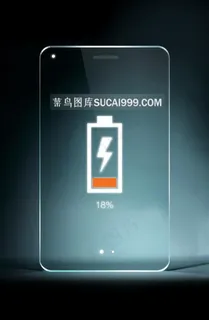 电量不足的屏保显示