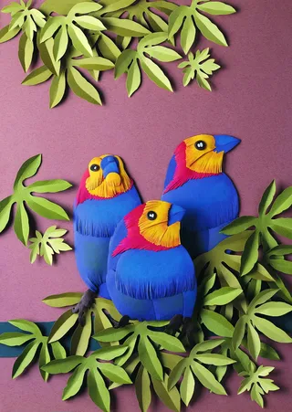 纸浮雕图片素材