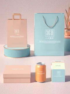 包装智能贴图样机VI效果PSD素材