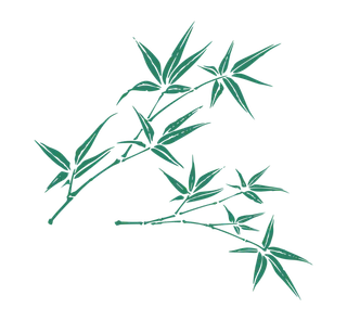 竹子水墨画中国风国画墨水书法竹子画