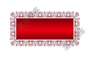 方形纹路框矢量图