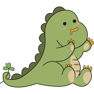 卡通恐龙生日宝宝宴派对素材恐龙派对免扣素材