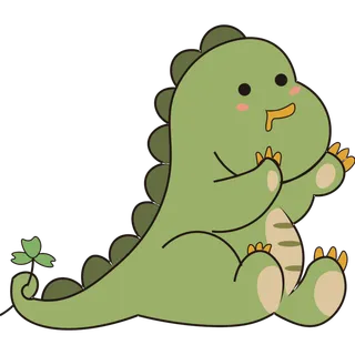 卡通恐龙生日宝宝宴派对素材恐龙派对免扣素材