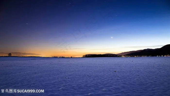 黄昏海景风景画壁纸