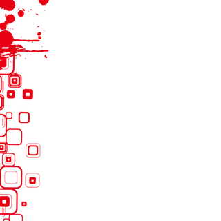 红色方块卡通科技kv主视觉